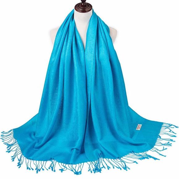 Paisley Scarf Shawl Jacquard Wrap Stole Two Tones Vintage Soft Lightweight😄 - Picture 3 of 6